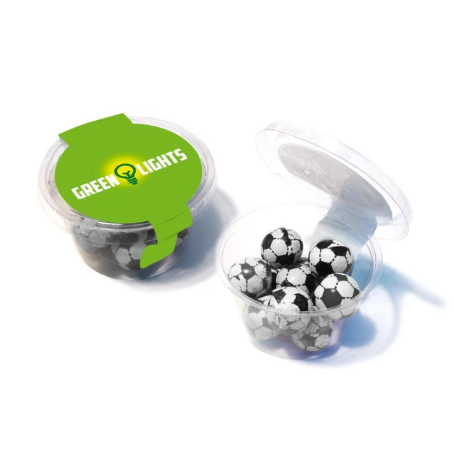 Eco Maxi Pot Chocolate Footballs