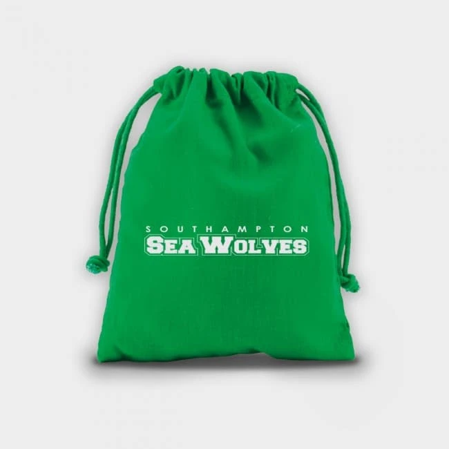 Green & Good Coloured Medium Drawstring Pouch - Cotton 4oz