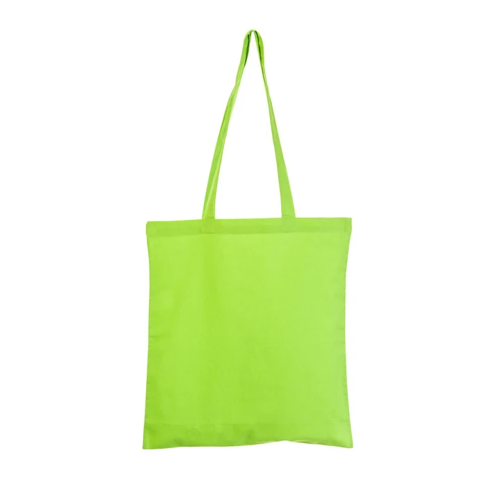 Light Green Coloured Cotton Shopper