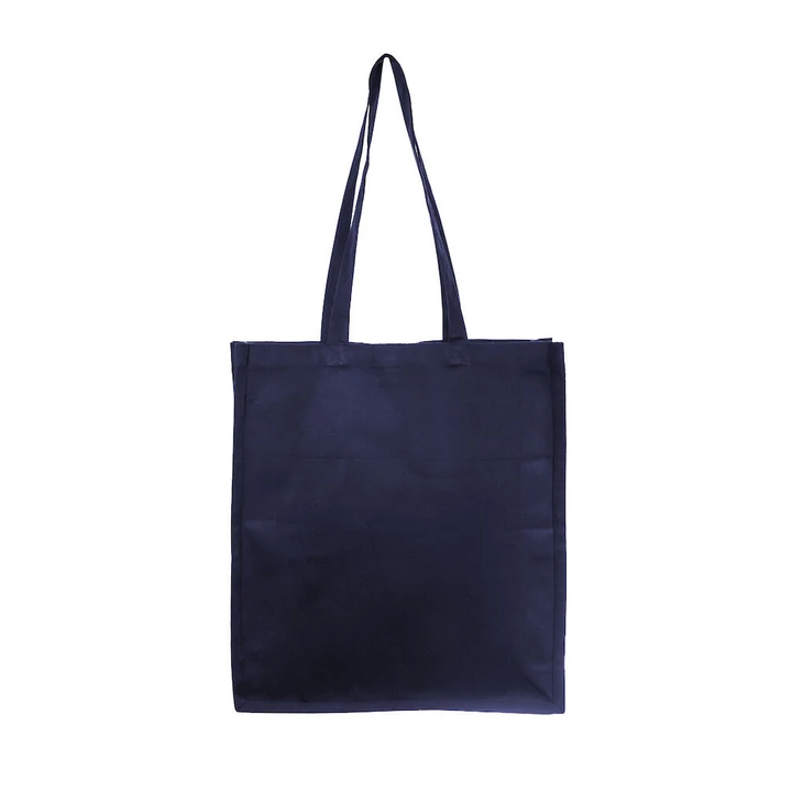 7oz Navy Cotton Bag With Gusset