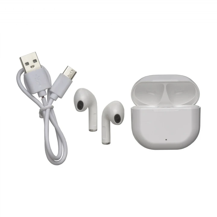 Sustainable Living Recycled Plastic Bluetooth Earphones with Charging Box