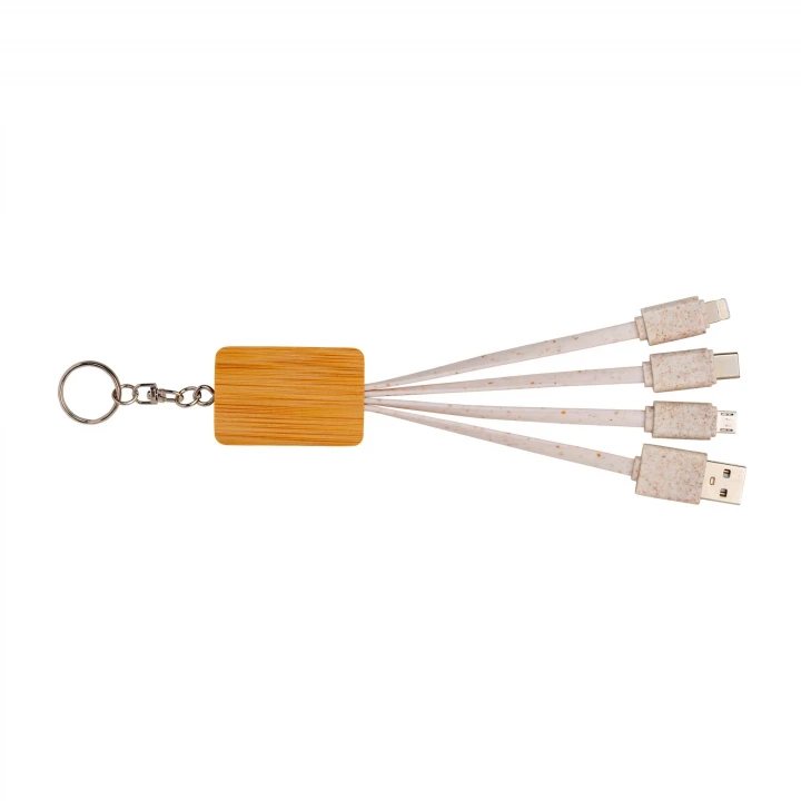 Sustainable Living Bamboo USB Power Cable/Connector