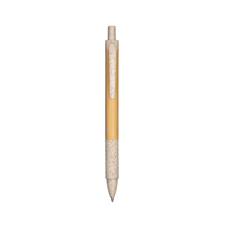Sustainable Living Bamboo and Wheat Straw/PP Snap Pen 