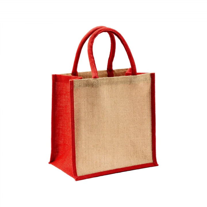 Sustainable Living jute Coloured Shopping Bag