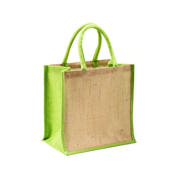 Sustainable Living jute Coloured Shopping Bag