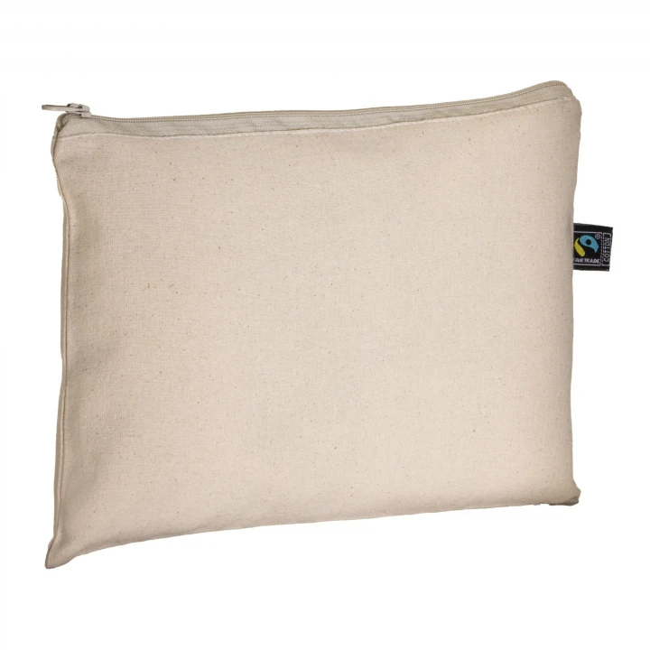 Sustainable Living Fairtrade Cotton Cosmetic Bag