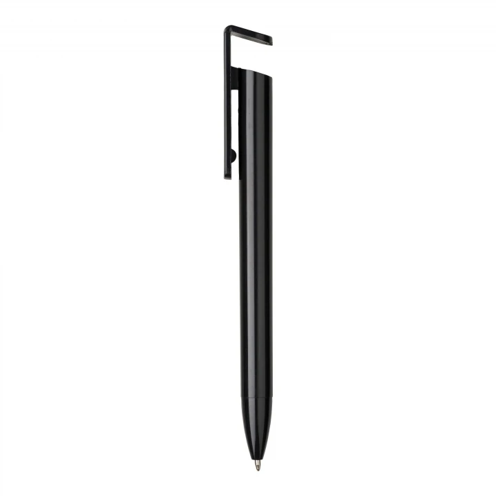 Sustainable Living Recycled Plastic and Wheat Straw Pen with phone holder