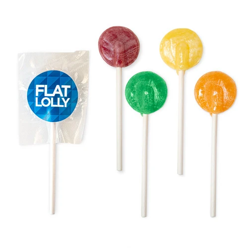 Flat Lollipop With Label