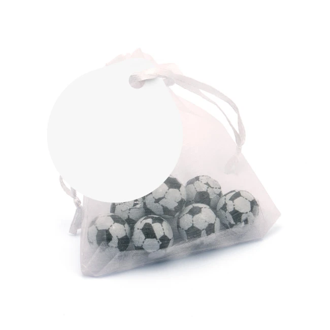 Organza Bag Chocolate Footballs