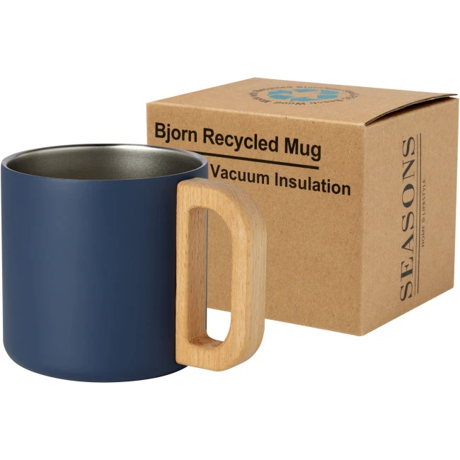 Bjorn 360 ml RCS Certified Recycled Stainless Steel Mug With Copper Vacuum Insulation