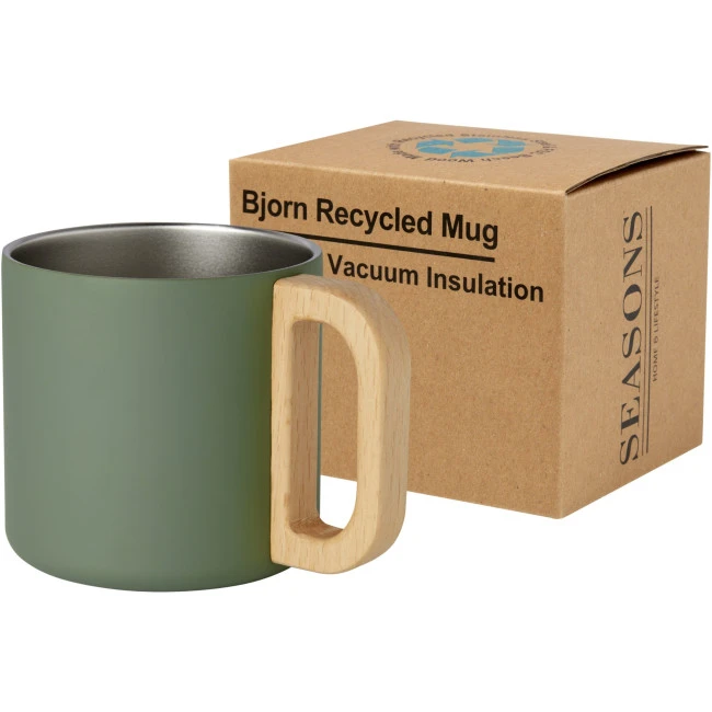 Bjorn 360 ml RCS Certified Recycled Stainless Steel Mug With Copper Vacuum Insulation