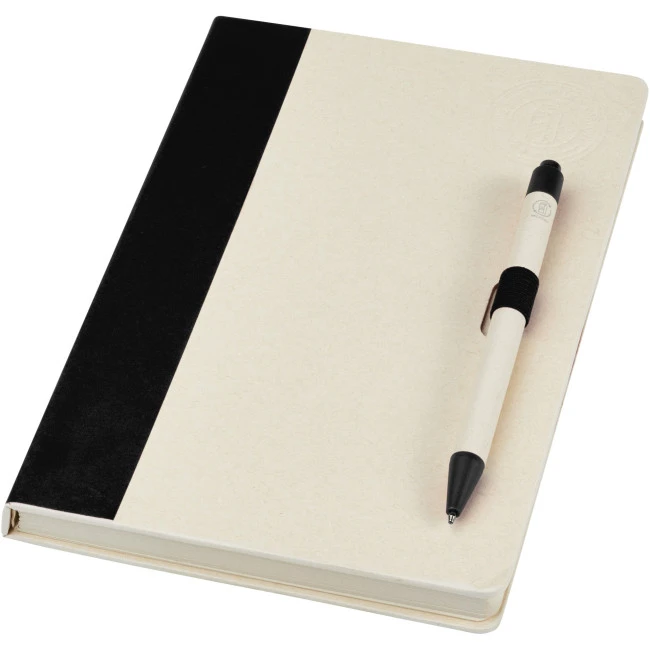 Dairy Dream A5 Size Reference Recycled Milk Cartons Notebook And Ballpoint Pen Set
