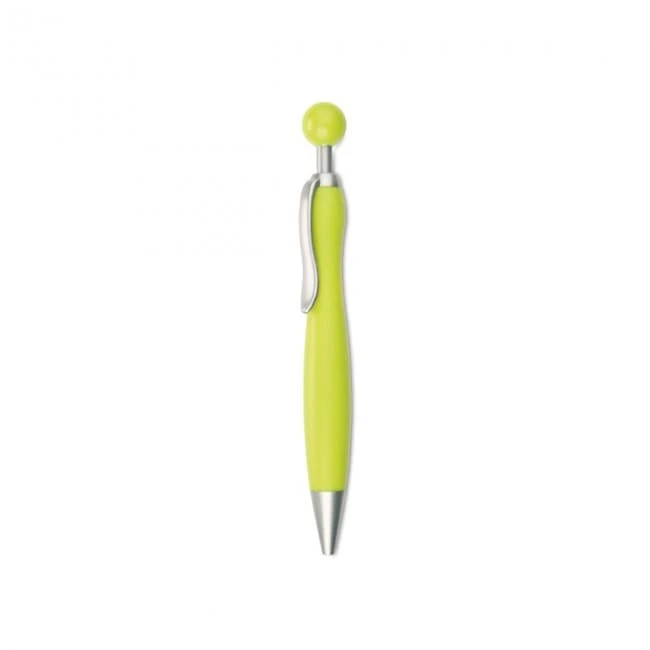 Ball pen with ball plunger