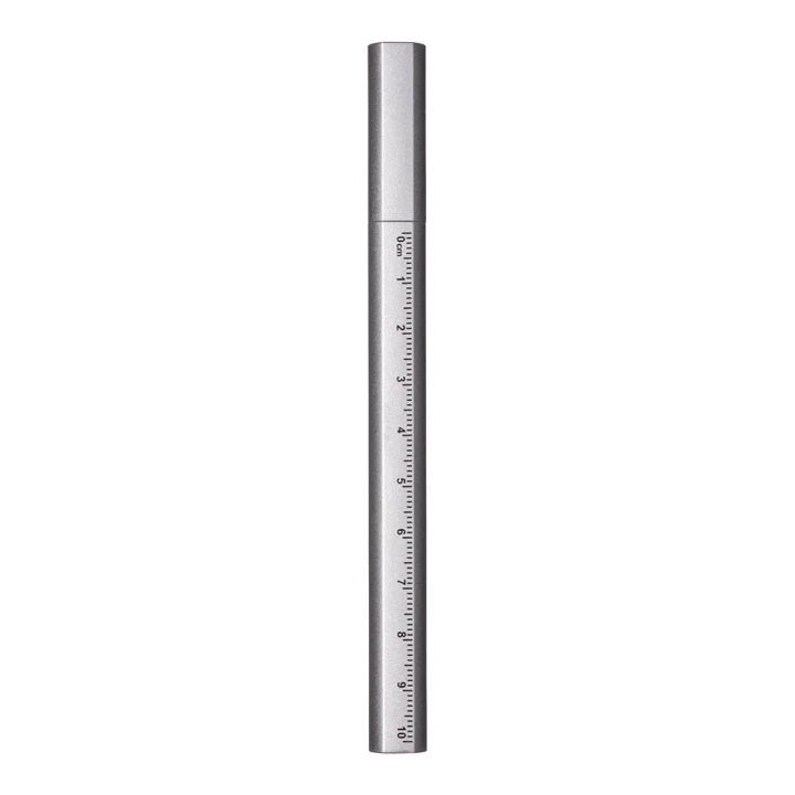 Sustainable Living Recycled Plastic Pen With Ruler and Spirit Level