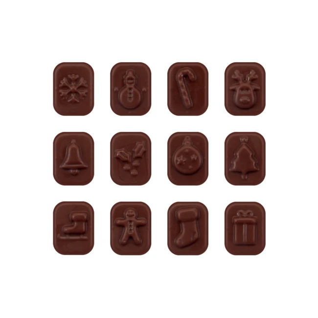 Mini Advent Calendar Vegan Dark Chocolate 71% Cocoa