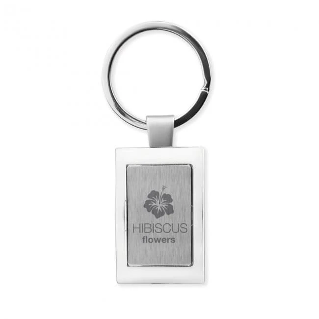 Rectangular Metal Keyring