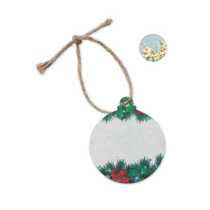 Seed Paper Xmas Ornament Bauble