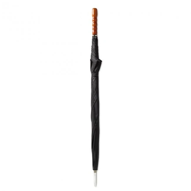 Golf umbrella with wooden grip