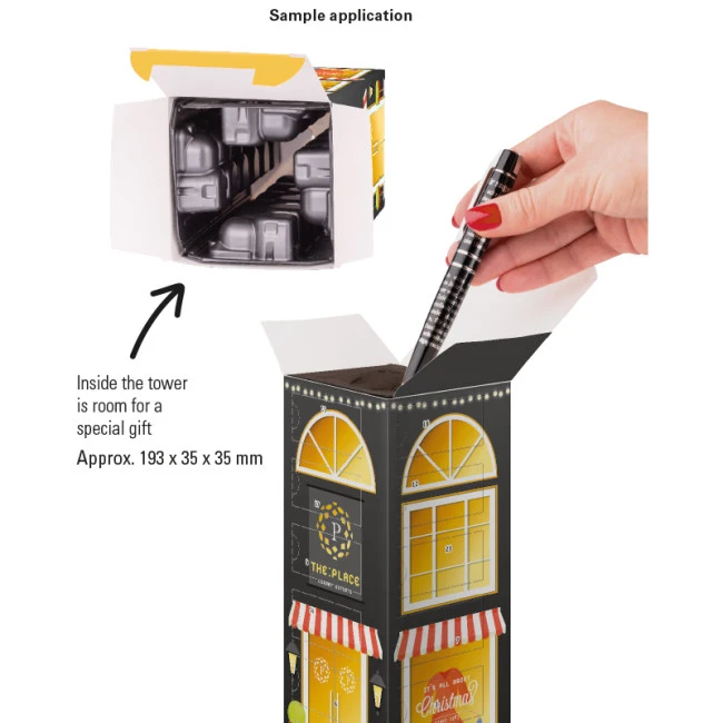 Tall Tower Chocolate Advent Calendar – Mini Lindt & Lindor Chocolate Balls