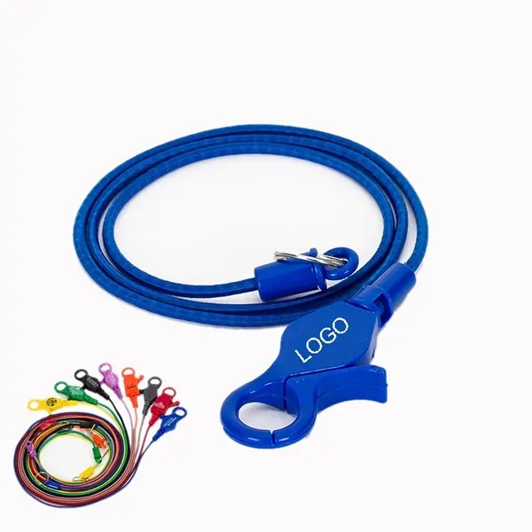 Stretch Casino Bungee Cord Lobster Claw Coil lanyard
