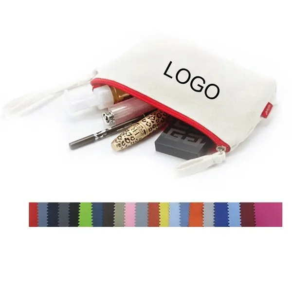 Mini Canvas Cosmetic Bag