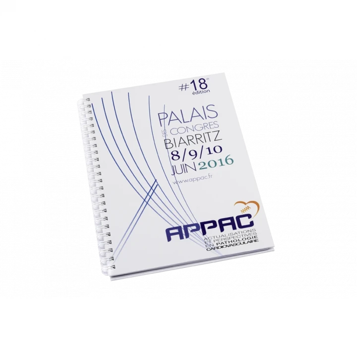 Hardcover Wire-O A5 Notebook
