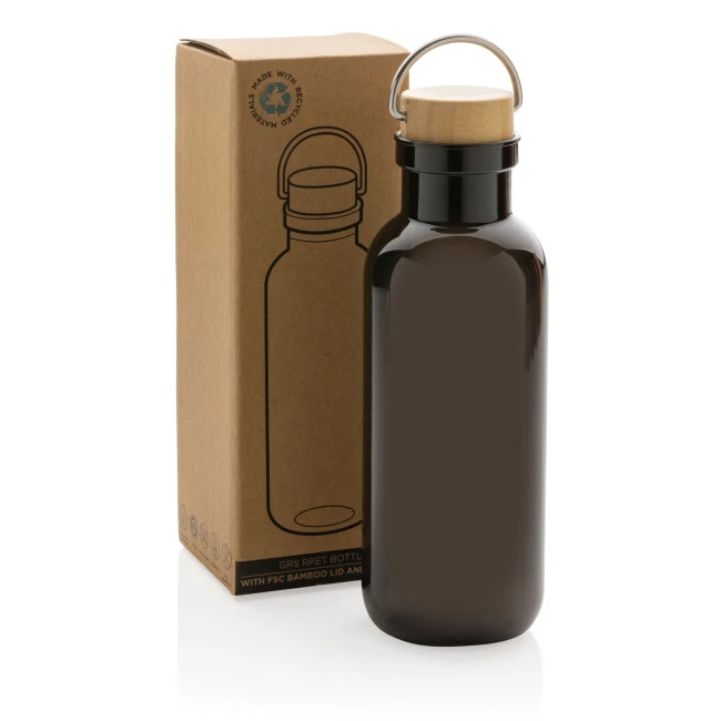 RCS Rpet Bottle With Bamboo Lid And Handle 680ml