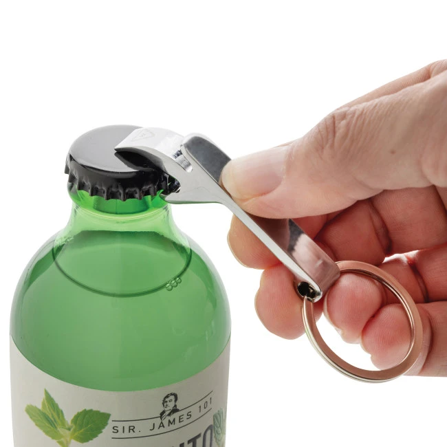 RCS Recycled Zinc Alloy Bottle Opener Keychain