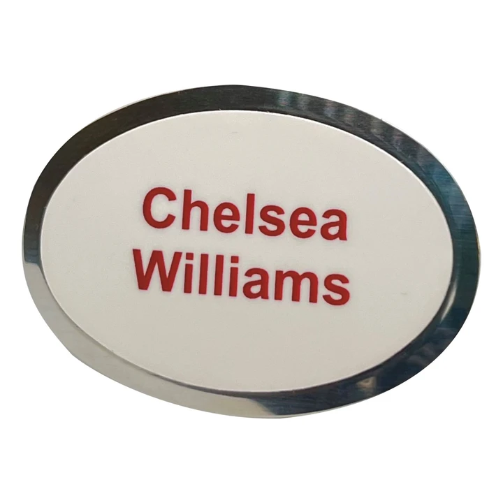 Classic Name Badge (Oval) Pin