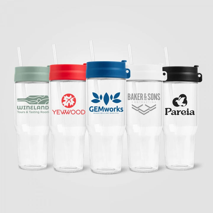 Polar Recycled Glass Dual Tone Straw Tumbler 1L