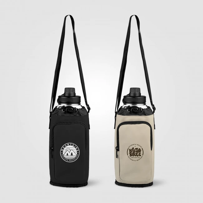 Malmö Recycled PU Zipper Pocket Bottle Bag 1.8L