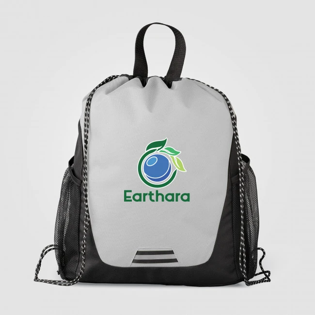 Jotun Recycled Polyester Pocketed Drawstring Bag 10L