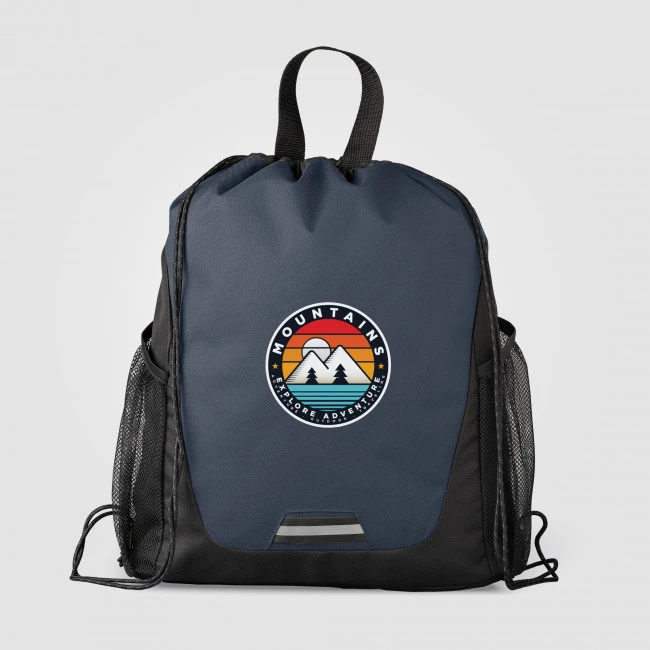 Jotun Recycled Polyester Pocketed Drawstring Bag 10L