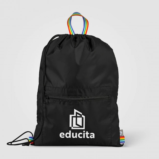 Spectrum Recycled Polyester Drawstring Bag 8L