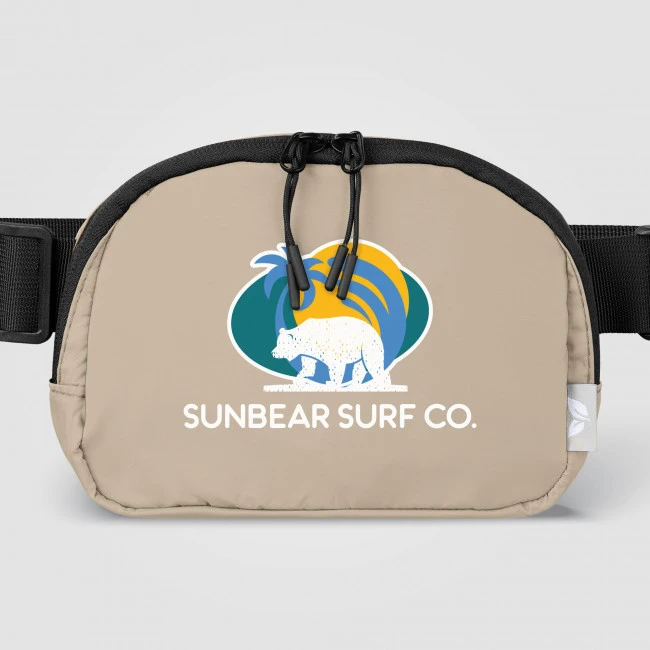 Taiga rPET Nylon Zippered Waist Bag 1.2L