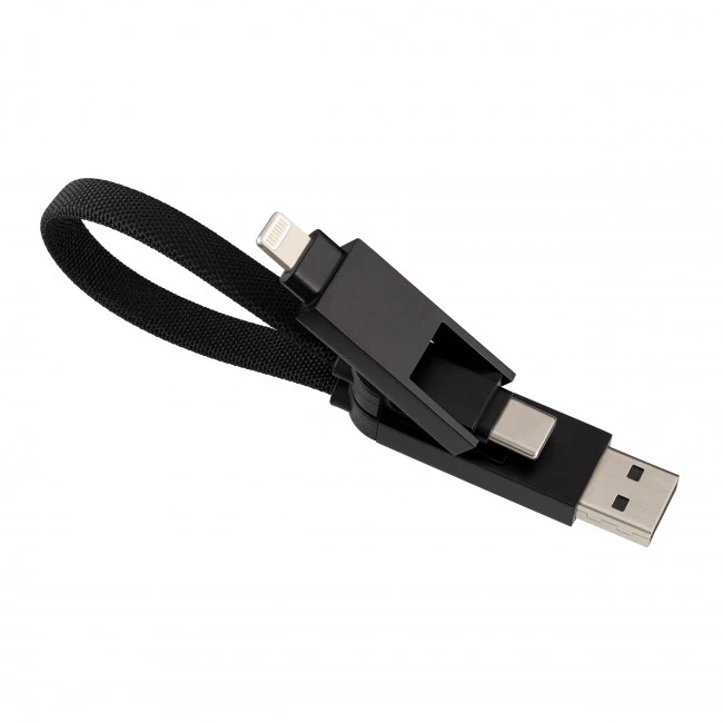 4-in-1 Charging Cable Black