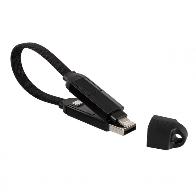 4-in-1 Charging Cable Black