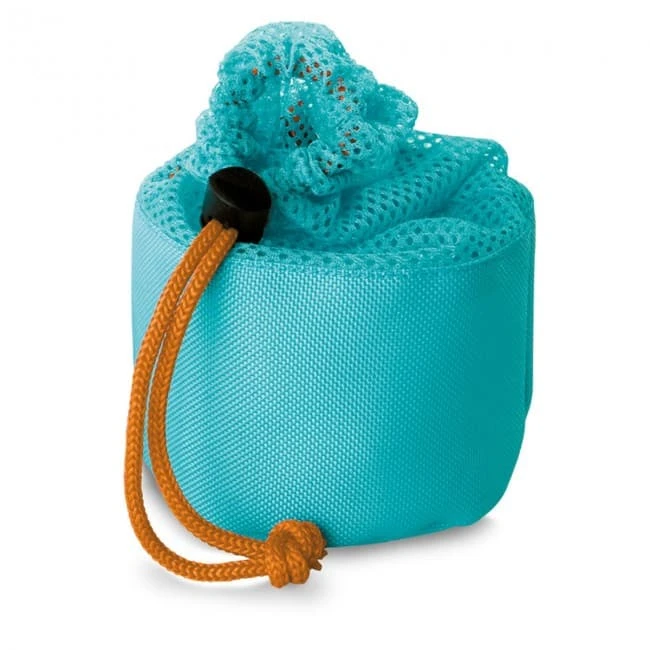 Fitness towel in mesh pouch