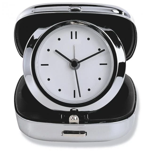 Metal travel alarm clock