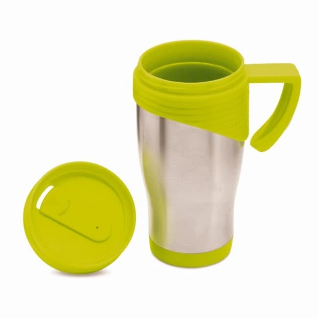 Stainless steel travel mug