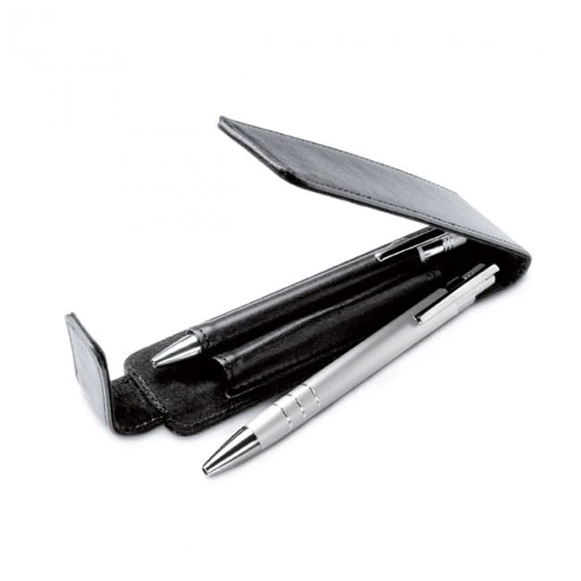 Ball pen and pencil in pouch