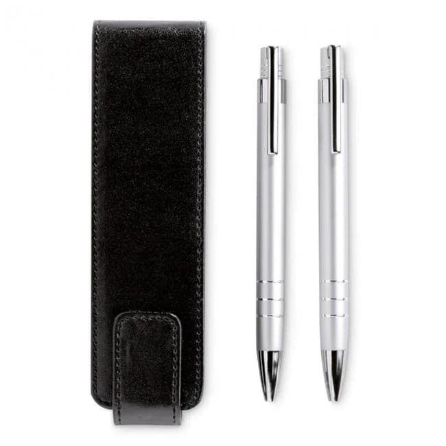 Ball pen and pencil in pouch