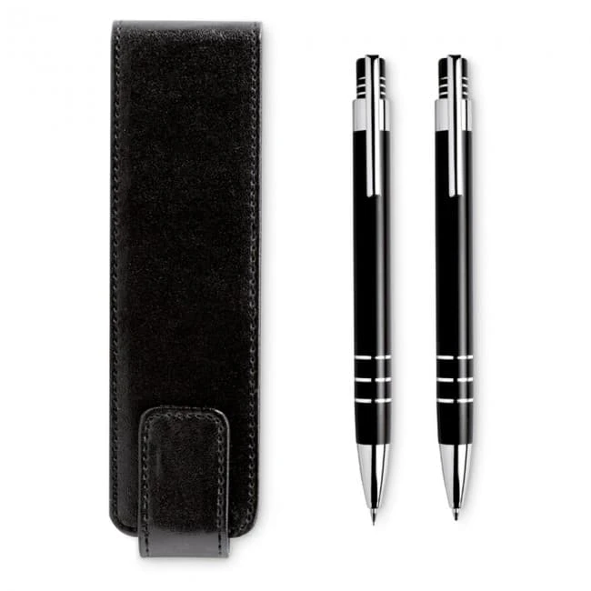Ball pen and pencil in pouch