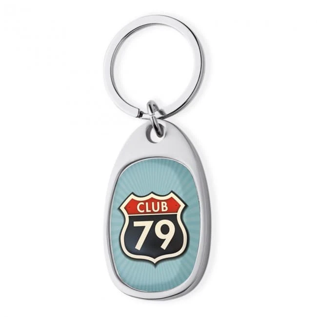 Metal key ring for doming
