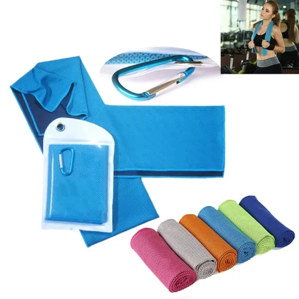 Cooling Towel In Carabiner Pouch