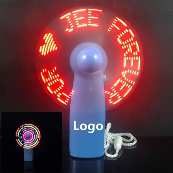 Custom LED Light Handheld Flashed Fan