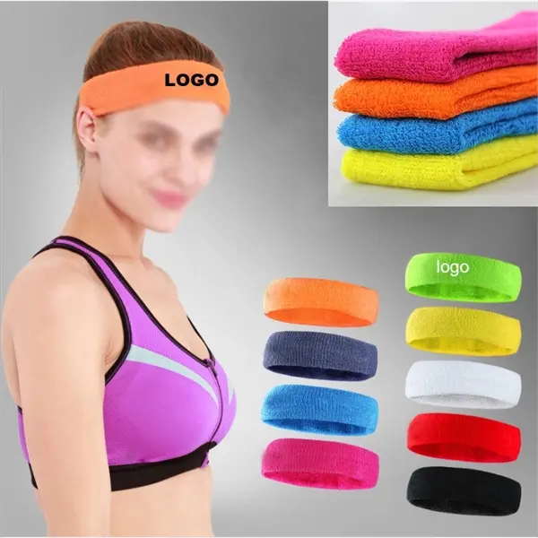 Promotional Customized Men Women Embroidery Sport Sweatband