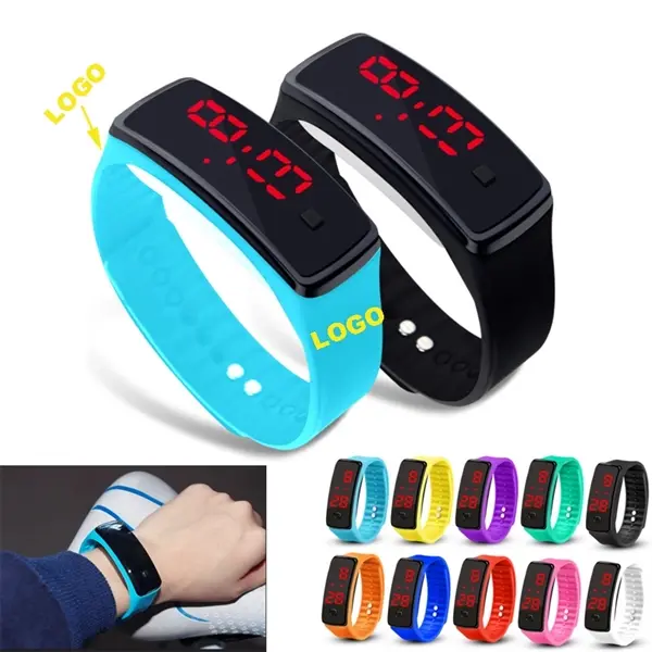 Silicone LED Digtal Sport Watch