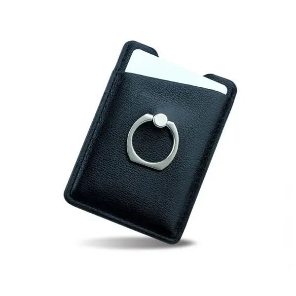 PU Cell Phone Wallet with Ring