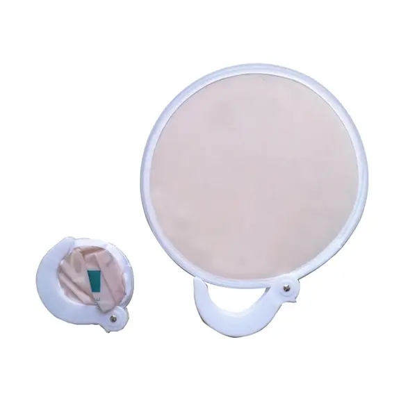 Polyester Folding Fan With Plastic Handle